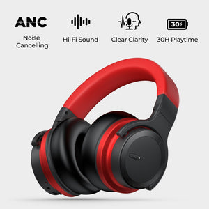 E7 Active Noise Cancelling Headphones Wireless 5.0 Bluetooth Headphones with Rich Bass Headphone cowinaudio 