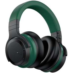 E7 Active Noise Cancelling Headphones Wireless 5.0 Bluetooth Headphones with Rich Bass Headphone cowinaudio Green 