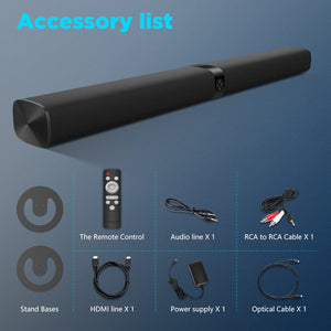 KY8000 Sound Bar, 2 in 1 Separable & 60W SoundBar for Smart TV, Bluetooth 5.0 Soundbar with Wired & Wireless Connect Soundbar cowinaudio 