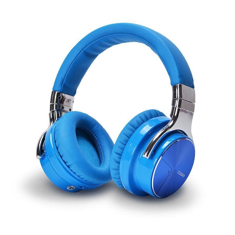  Silensys E7 PRO Auriculares con cancelación activa de ruido  Bluetooth con micrófono, graves profundos, auriculares inalámbricos sobre  la oreja, ajuste cómodo, tiempo de reproducción de 30 horas para TV/computadora/teléfono  celular, azul 